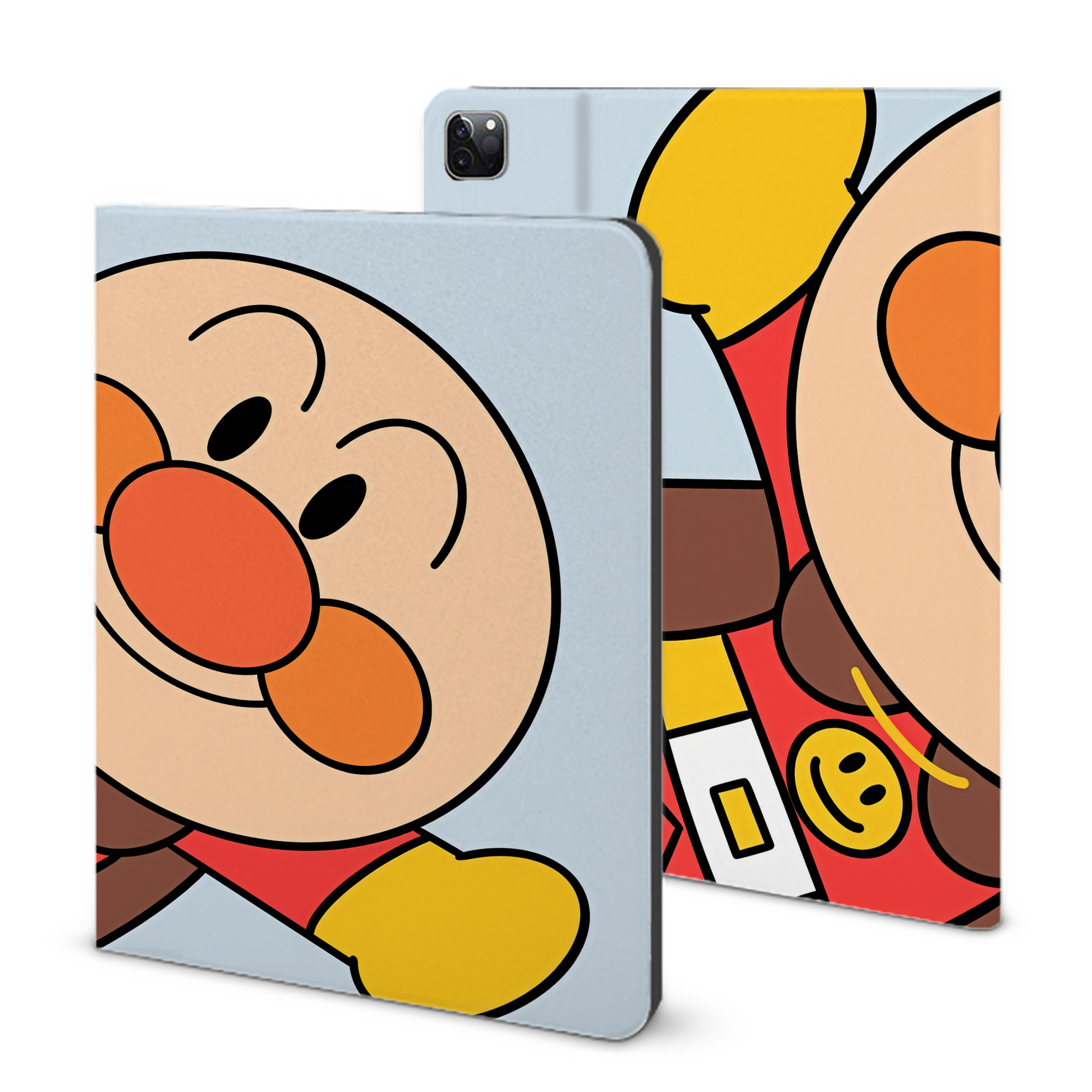 （画像用） アンパンマン Anpanman IPad ケース ブック型 PUレザー TPU 耐衝撃 軽量 薄型 ペン収納なし 全面保護 IPad 各モデル対応
